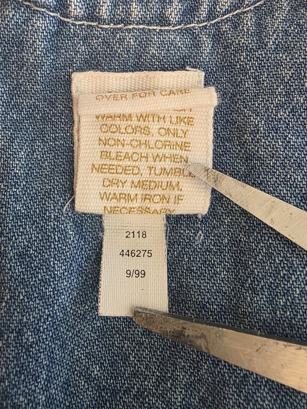 Vintage Baby Gap Denim Dress 2T 1999 Once Upon A Time Fairytale Overall Dress